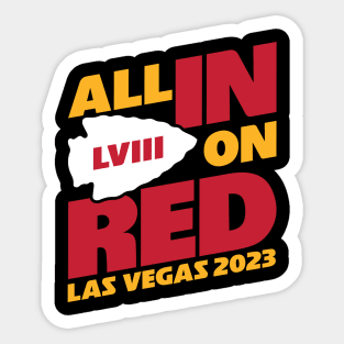 All In On Red Sticker